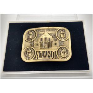 Vintage Alamo Commemorative Belt Buckle